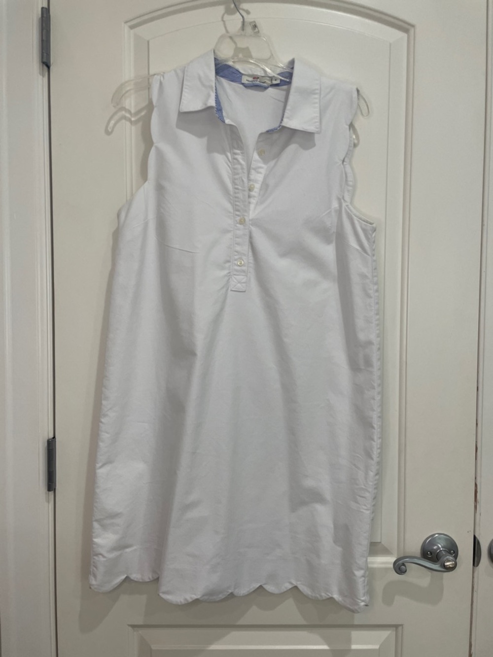 Vineyard Vines White Sleeveless Polo Shift Dress